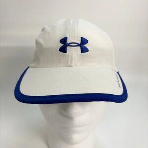 Woman's Under Armour Coldblack White & Blue Adjustable Strap Back Hat OSFA